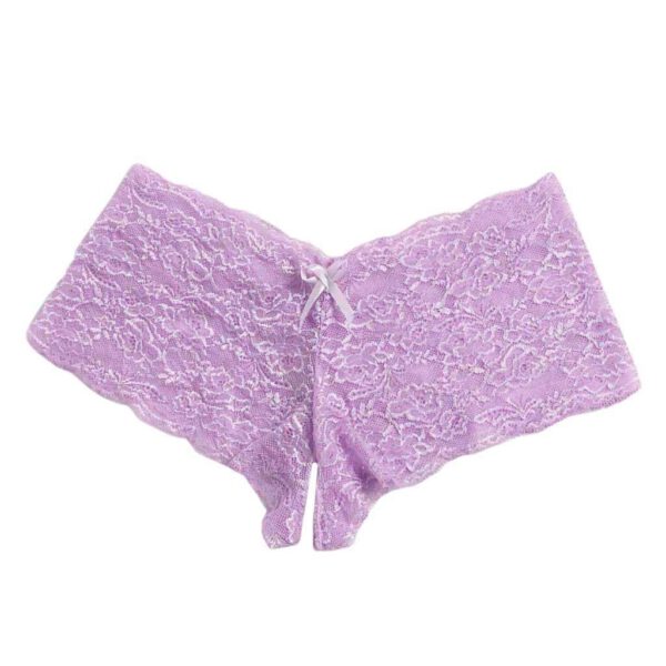 Sexy Panties New Fashion Women Lace Lingerie Plus Size Underwear Open Crotch Bowknot Briefs Underwear Crotchless Underpants 2020