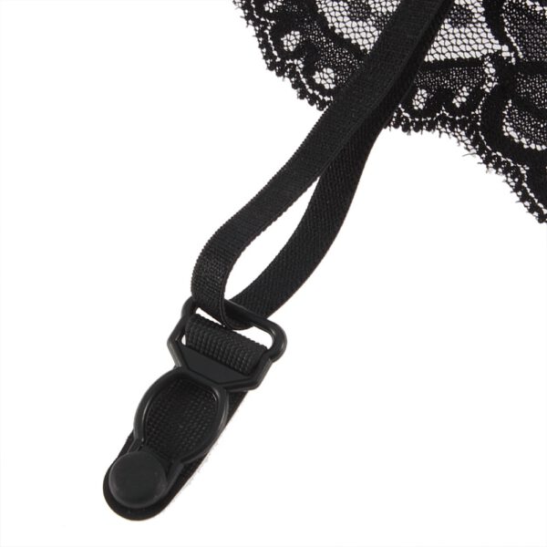 Sexy Lady Summer Style Black Sexy Lady 1pcs 2 Layer Floral Lace Garter Belt Suspender Lingerie Skirt Stocking 2017 Hot Sales