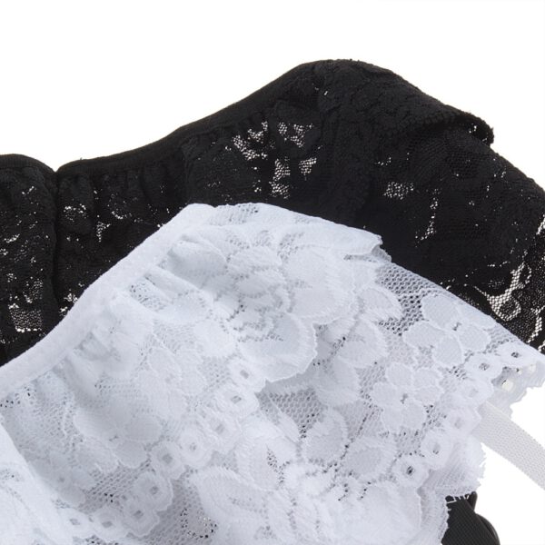Sexy Lady Summer Style Black Sexy Lady 1pcs 2 Layer Floral Lace Garter Belt Suspender Lingerie Skirt Stocking 2017 Hot Sales