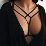 Sexy Women Hollow Out Elastic Cage Bra Bandage Strappy Halter Bra Bustier Top