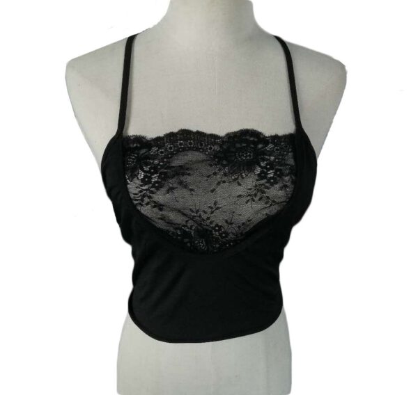 Sexy lingerie soutien gorge New Arrival Comfortable Women Sexy Lingerie Strappy Bras Sleeveless Lace Crop Tops S-3XL 50*