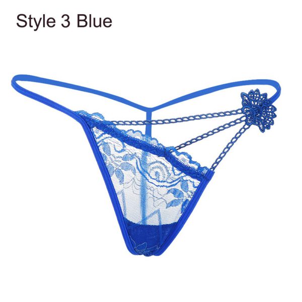 Fashion Women Sexy Lace Flowers Panties Summer Low Waist G-string Transparent Seamless T-back Briefs Underpants Erotic Lingerie
